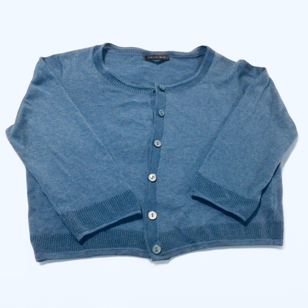 💙 Caroline Grace Blue Cardigan 545